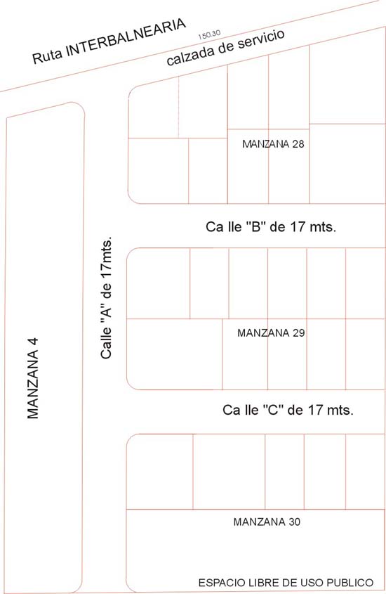 Plano de fraccionamiento