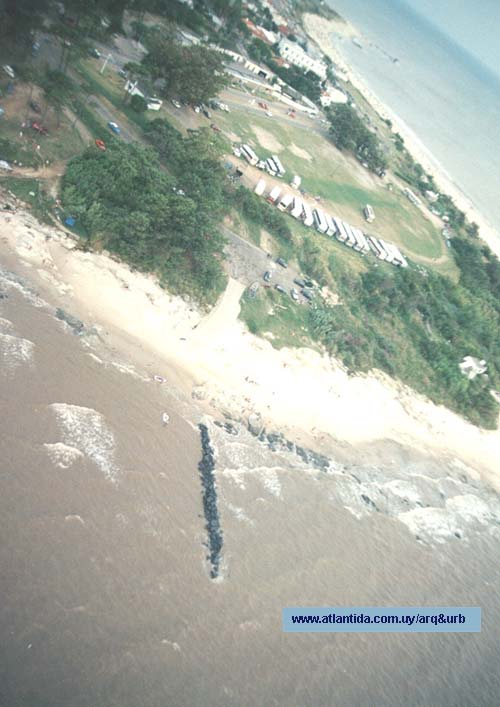 Vista area de la primera "bajada" del Yacht Club