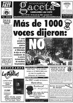 Gaceta - Canelones del Este - Edicin 29 Junio 2000