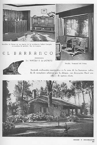 El Barranco - Revista Hogar y Decoracin - 1950